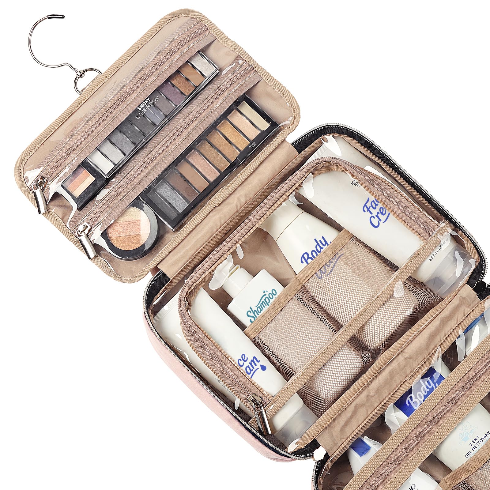 NISHEL flexible elastic pockets keep items neatly separated and accessible.