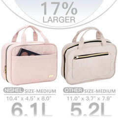 NISHEL bag on display with security window for quick, hassle-free screening.