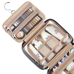 NISHEL travel toiletry bag transparent-window-security supports quick screening and easy visibility
