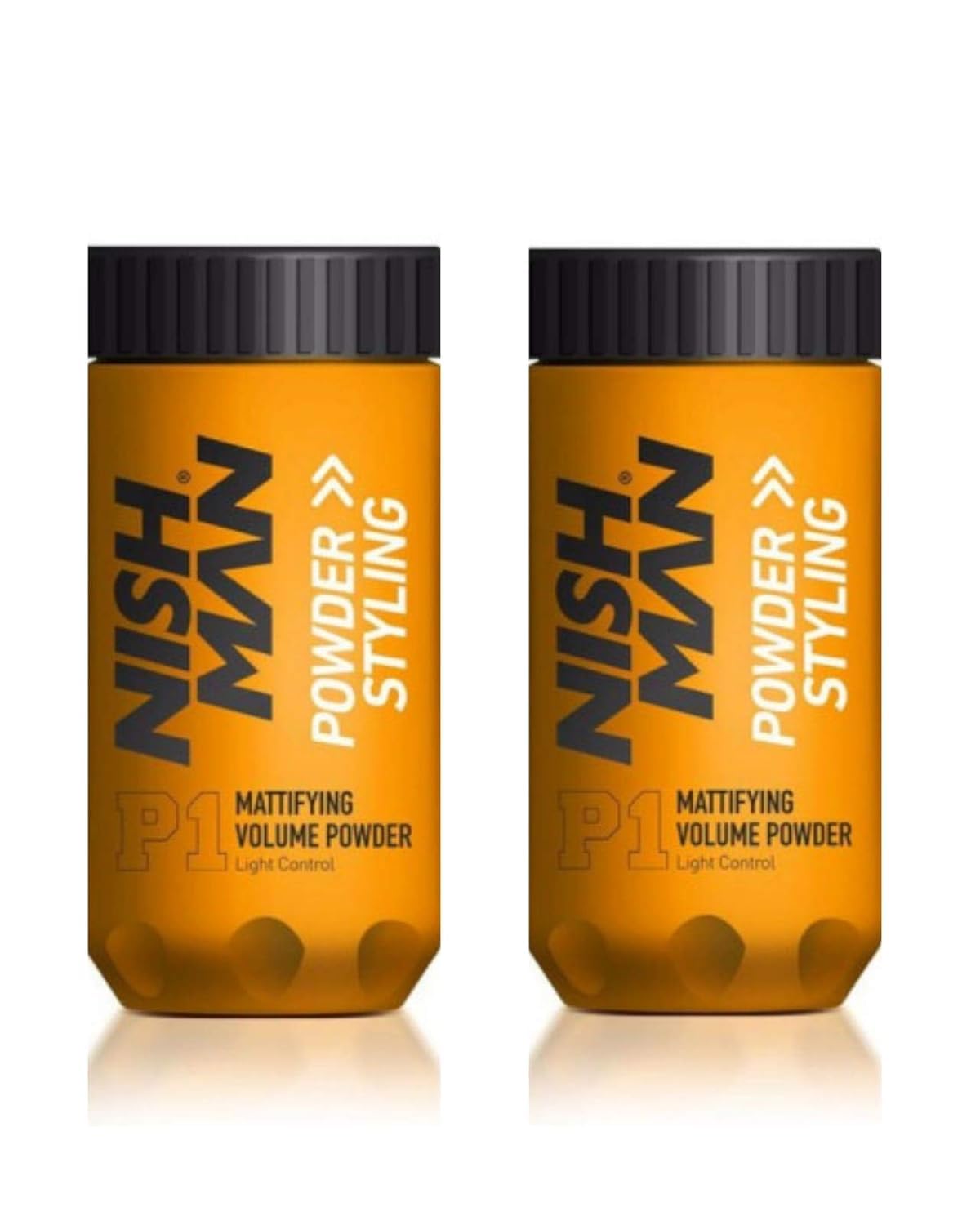 Nishman Hair Styling Powder Series packaging for travel and quick touch-ups.