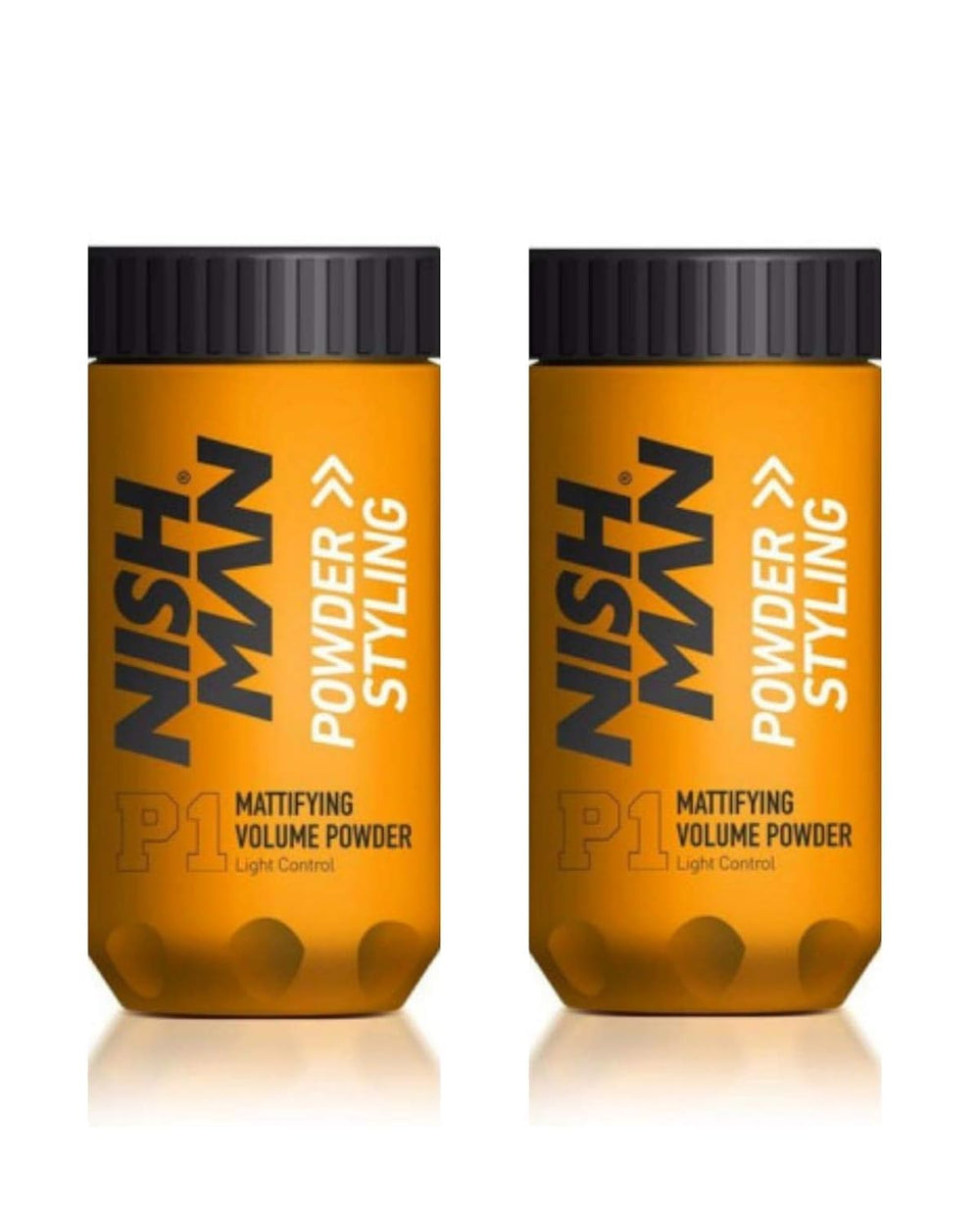 Nishman Hair Styling Powder Series packaging for travel and quick touch-ups.