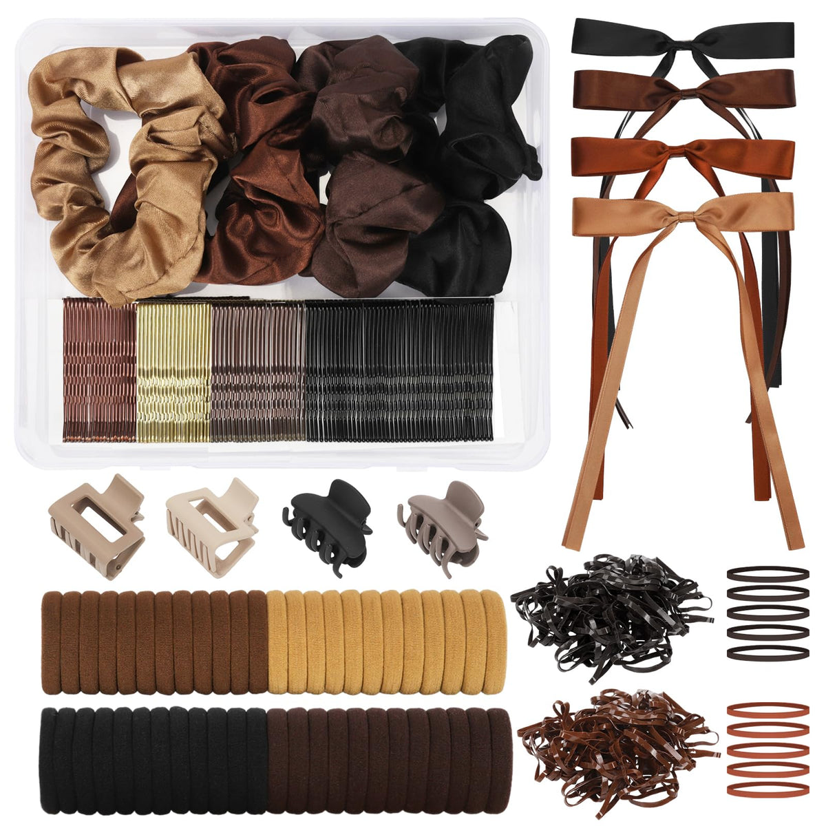 Nitelemn 860pcs hair accessories box for organized storage and quick styling.