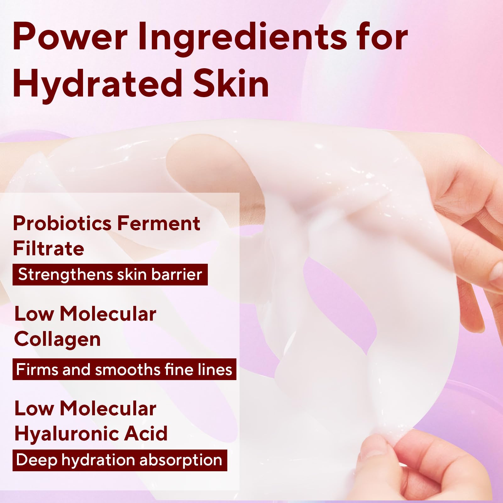 Nityrliv Bio-Collagen mask overnight absorption visualization