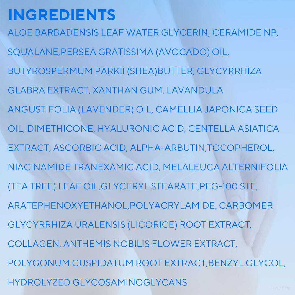 Nityrliv Hydrating Cream Application shows long-lasting moisture.