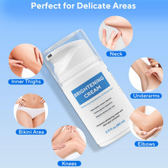 Nityrliv Underarms Brightening Cream shows smoother underarm skin.