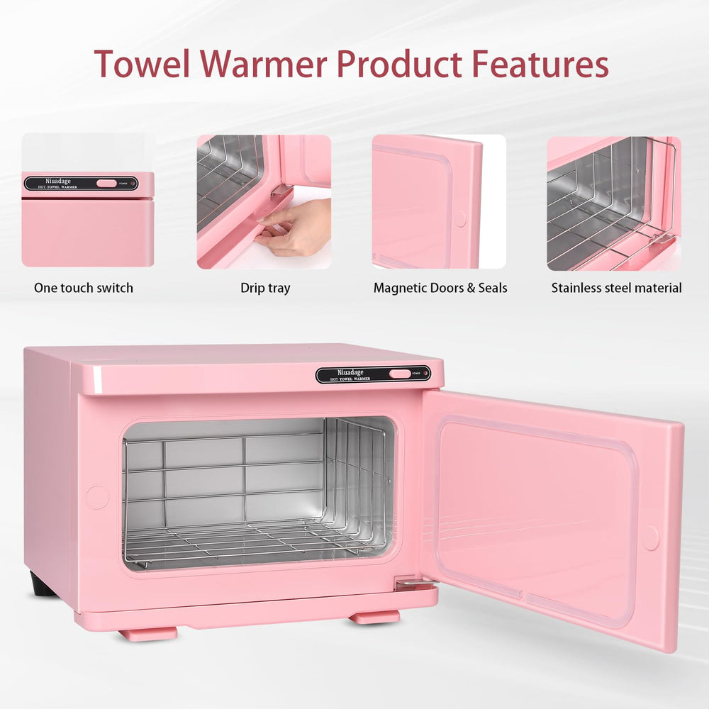 Niuadage 8L hot towel warmer cabinet auto reheat for busy clinics