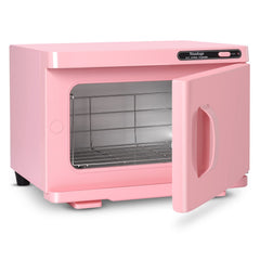 Niuadage 8L hot towel warmer cabinet pink front view for spa-ready towels