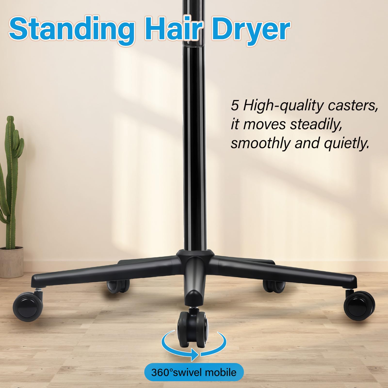 Niuadage hooded hair dryer removable filter for easy maintenance