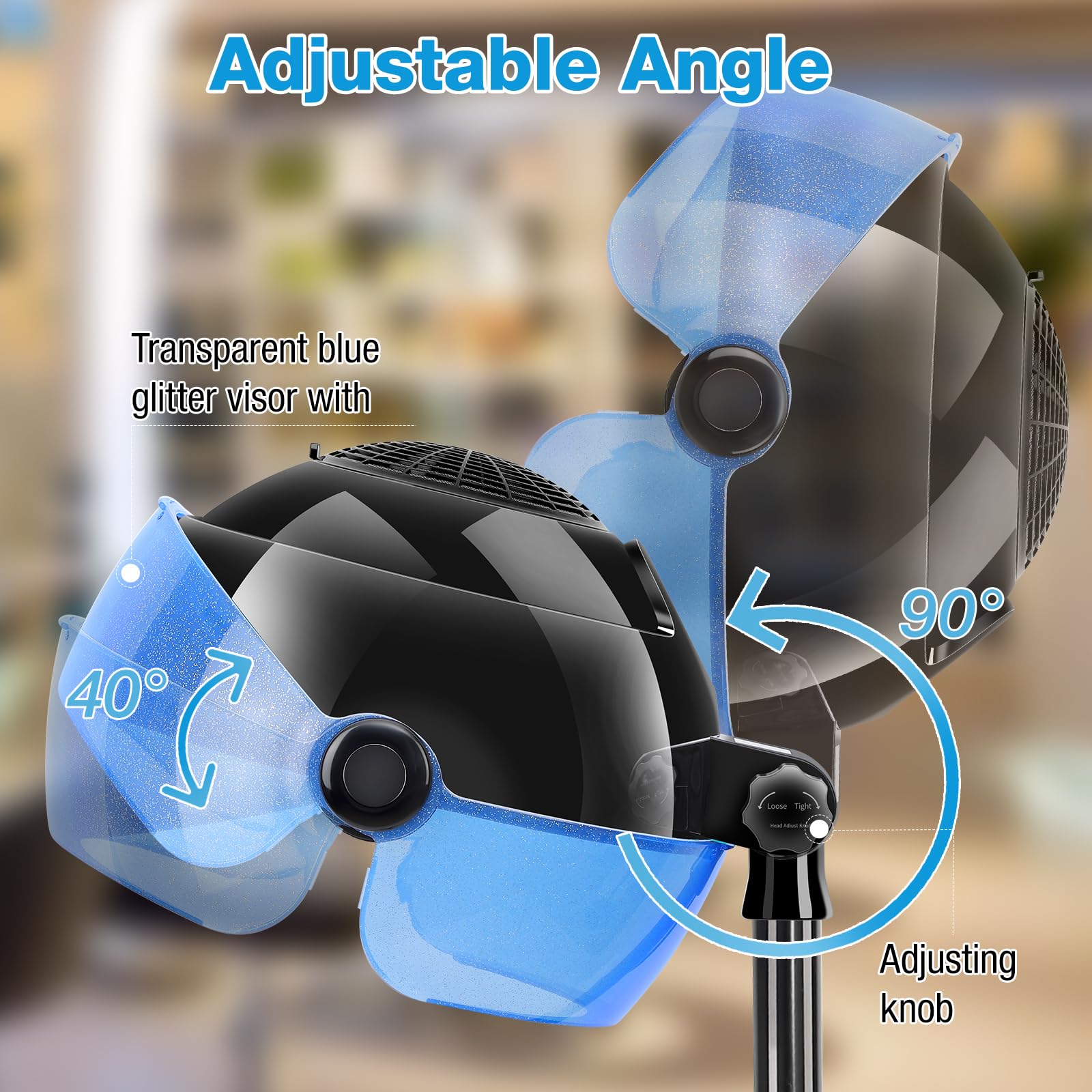 Niuadage hooded hair dryer time settings enable tailored sessions
