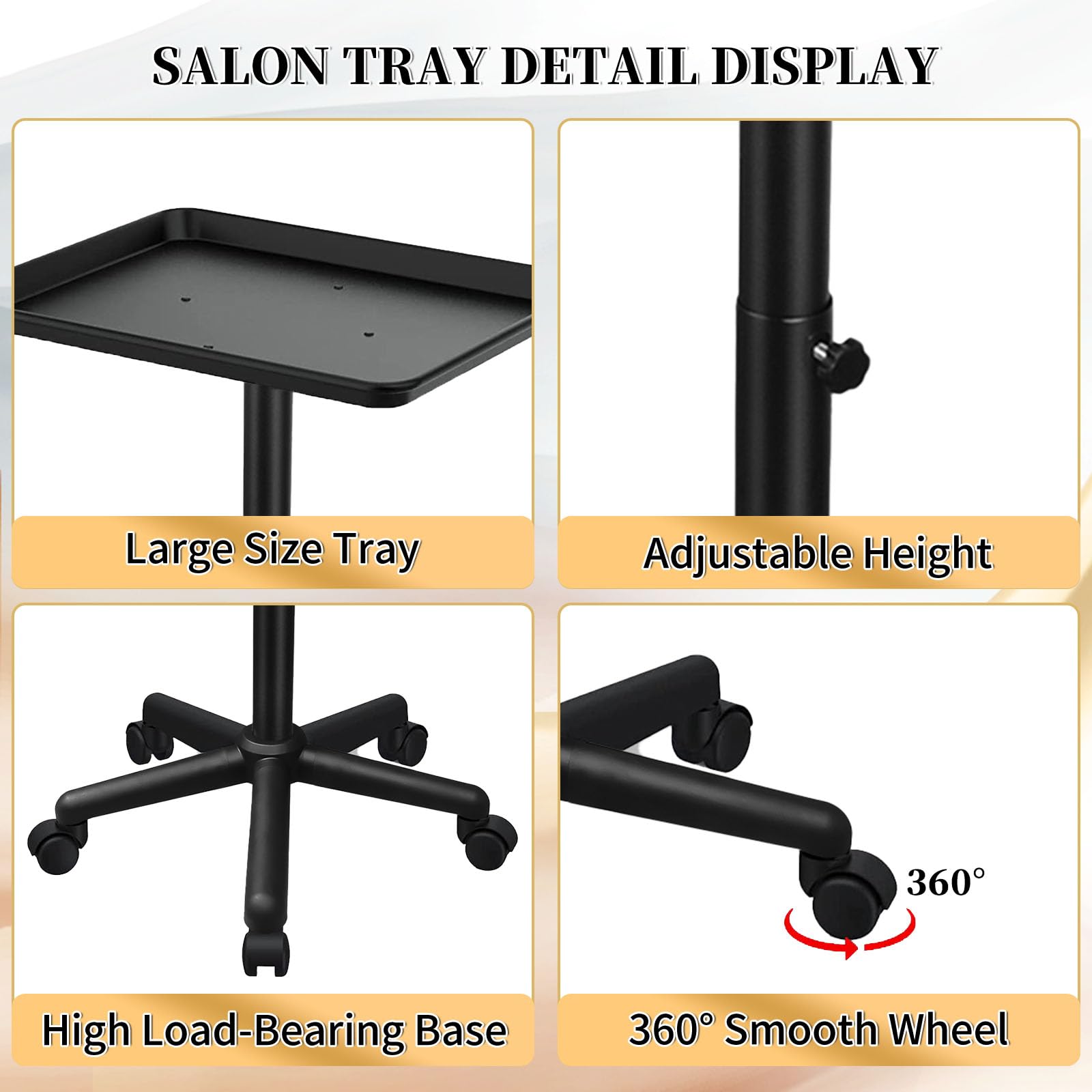 Niuadage metal service tray surface stands up to cleaning and daily use.
