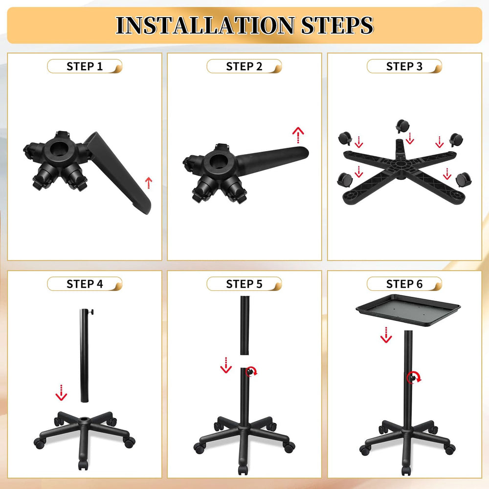 Niuadage multi-use salon tray suits hairstylist, tattoo, and medical settings.