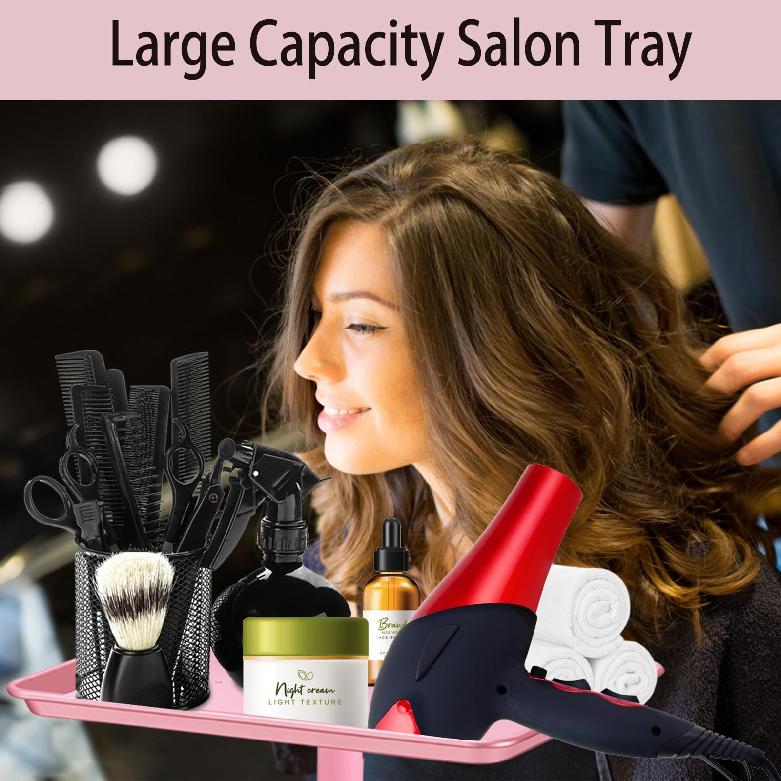 Niuadage Salon Tray on Wheels boosts versatility for home use