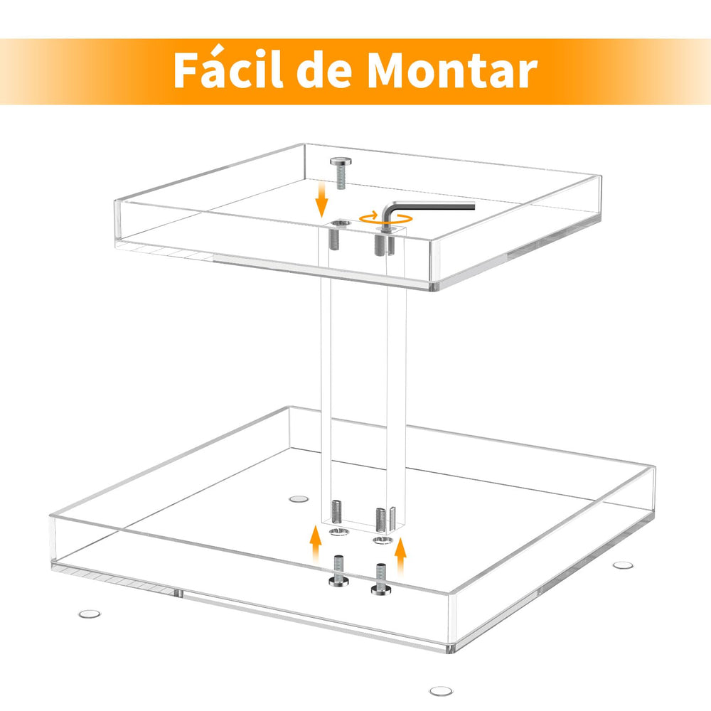 NIUBEE organizer with Allen wrench included for quick, secure assembly.