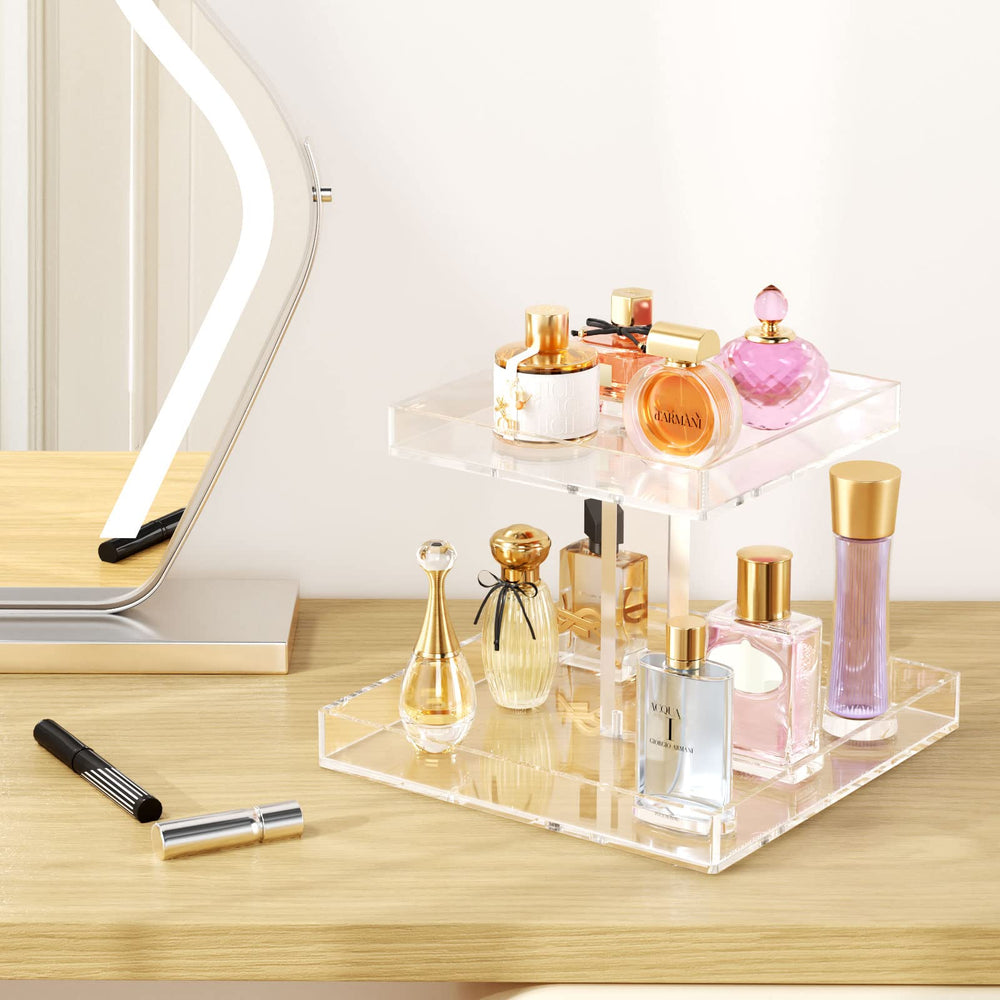 NIUBEE cosmetics organizer holds lotions and serums for neat routines.