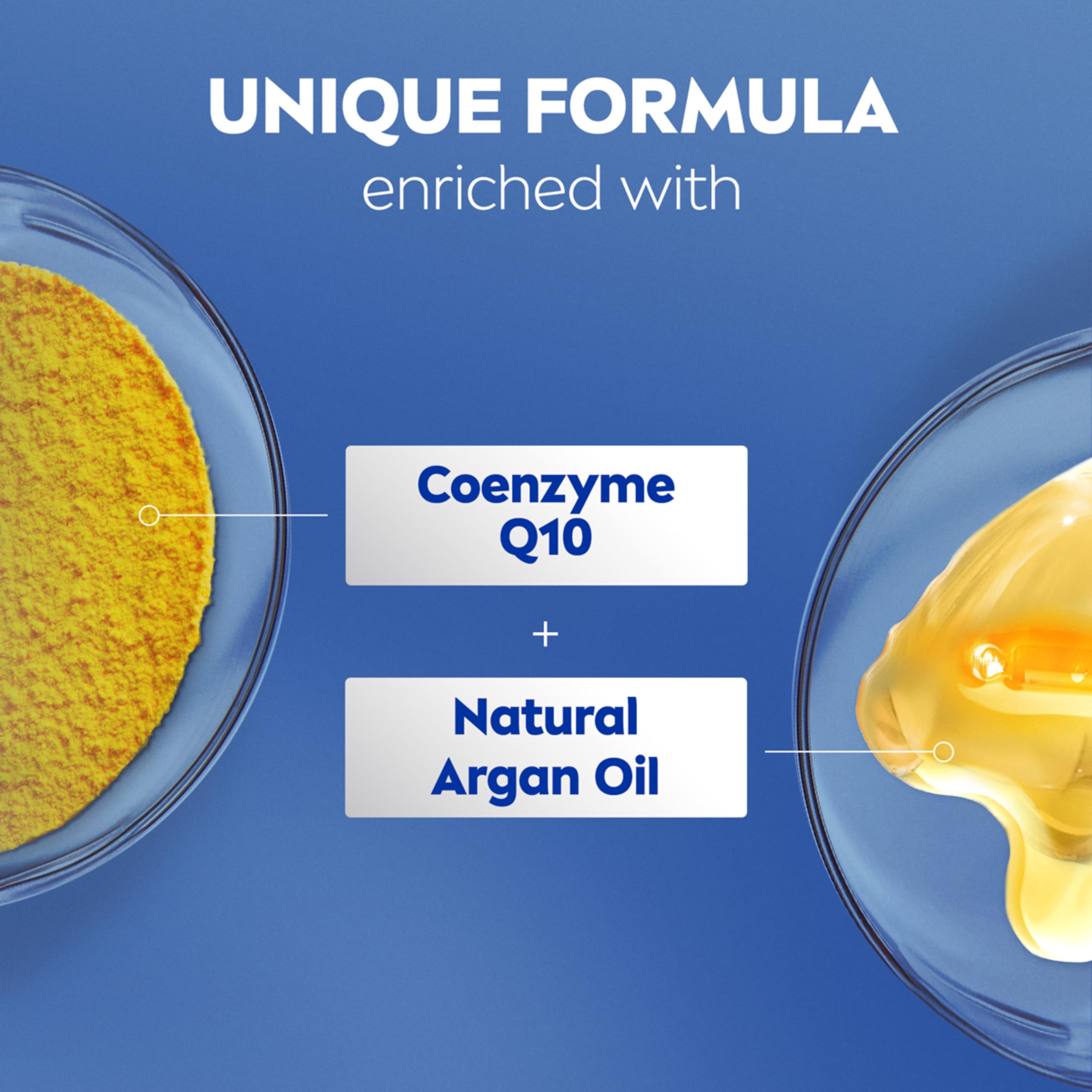 NIVEA 72-hour moisture graphic emphasizing long-lasting hydration for dry skin.