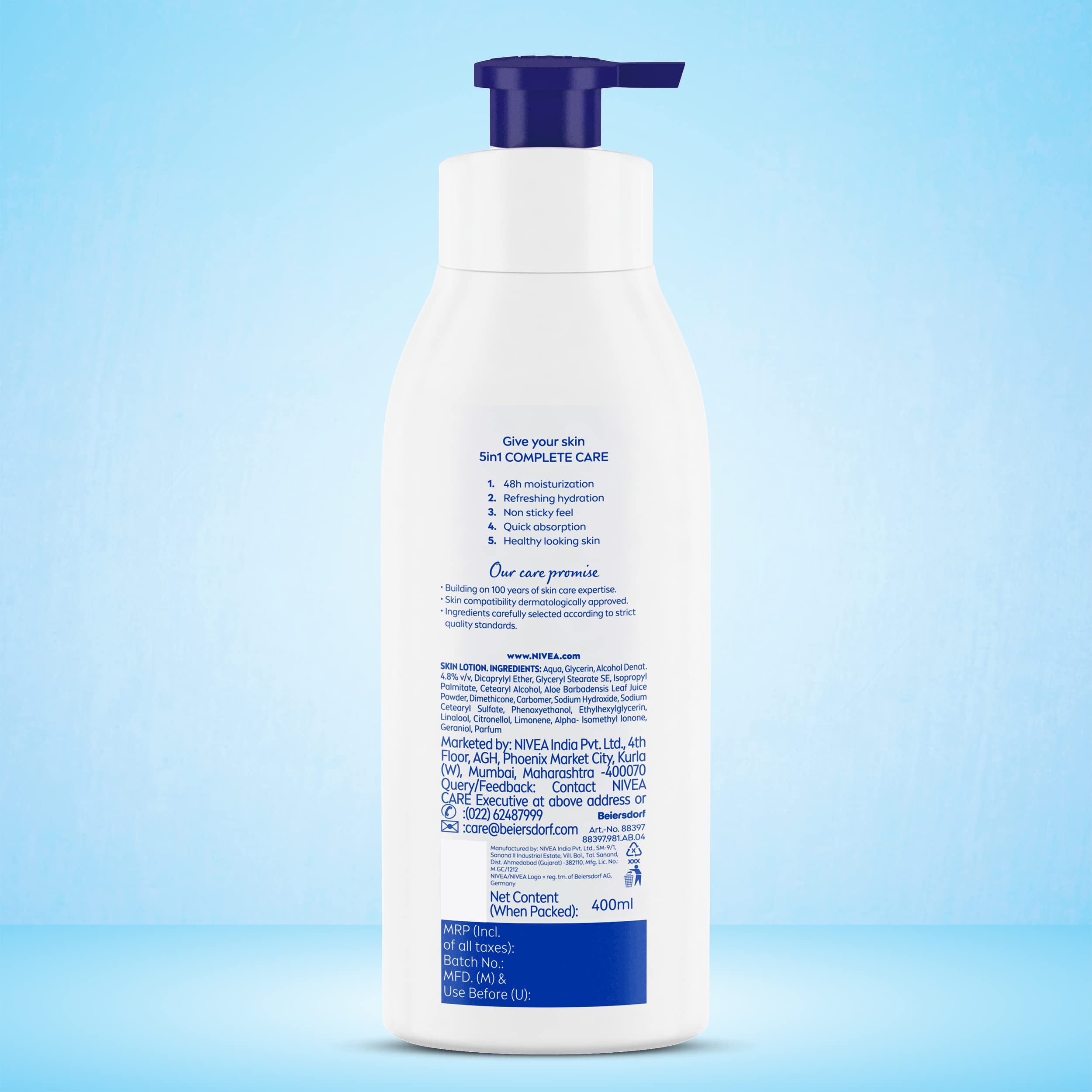 NIVEA Aloe Hydration aloe vera imagery signaling soothing benefits