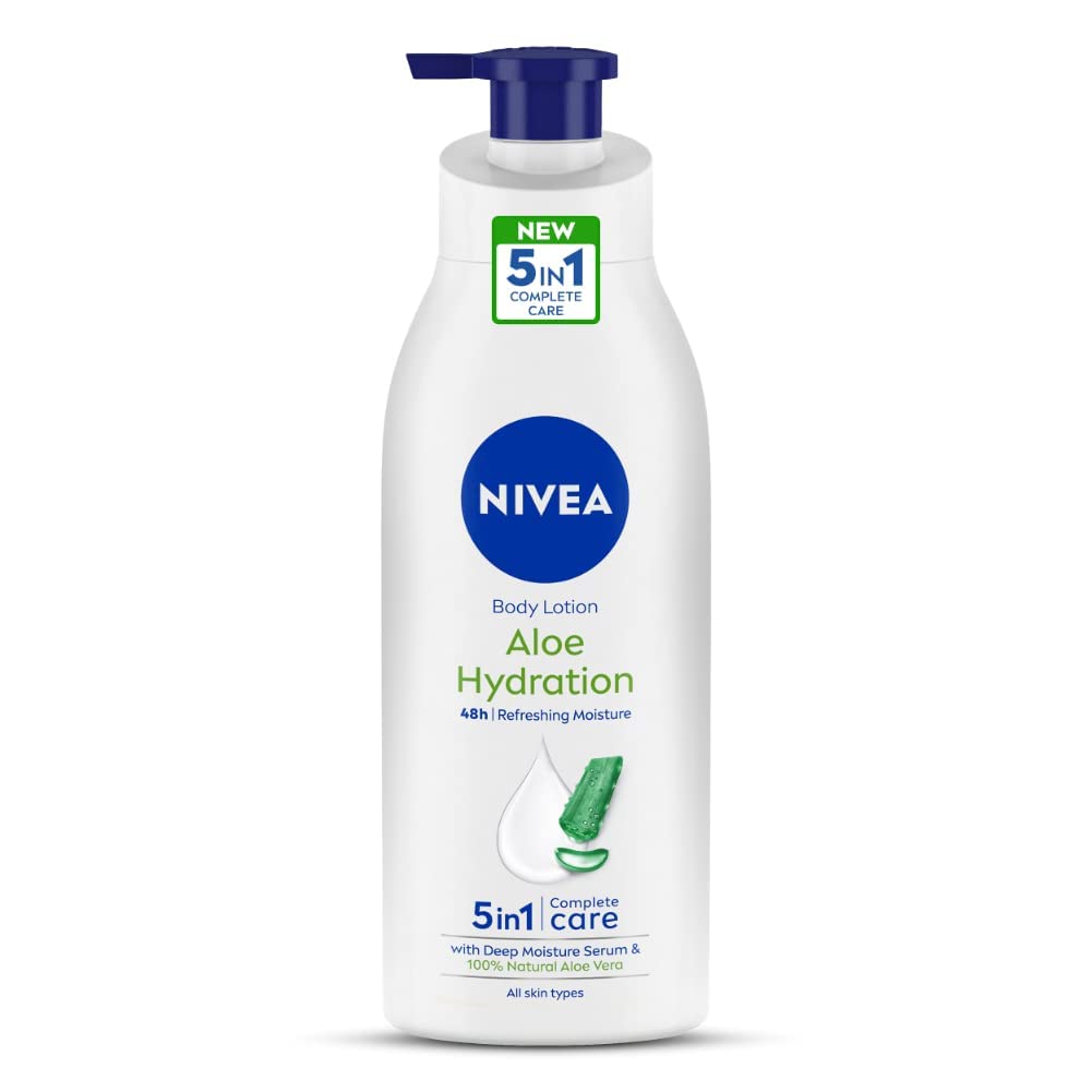 NIVEA Aloe Hydration Body Lotion bottle for smooth skin moisture
