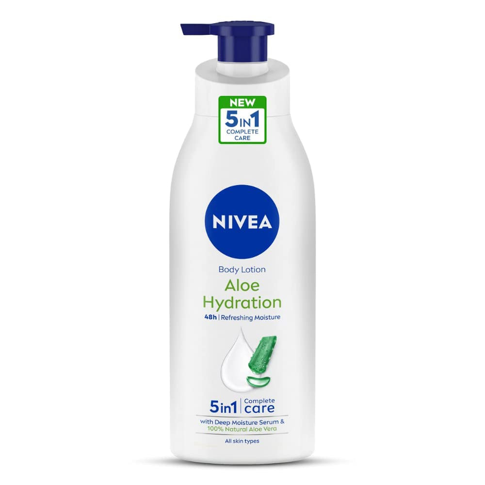 NIVEA Aloe Hydration Body Lotion bottle for smooth skin moisture