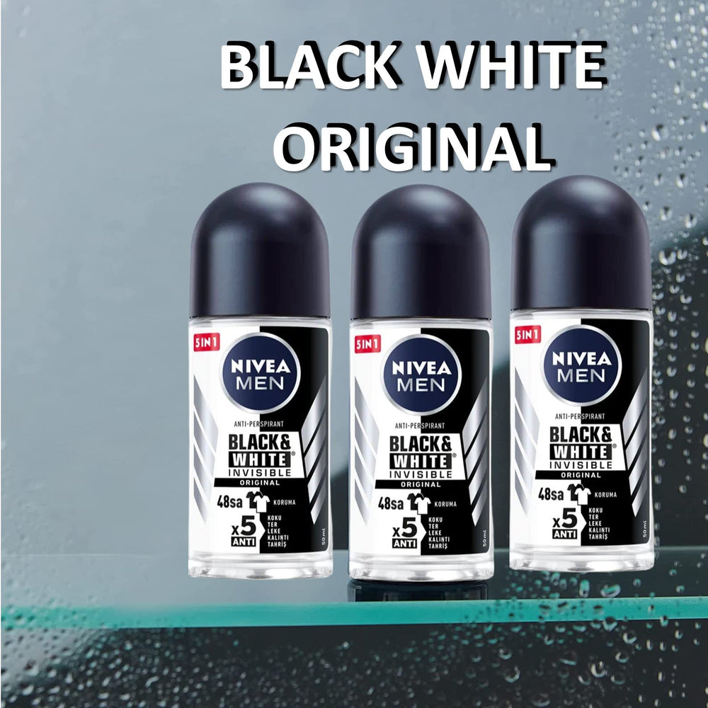 NIVEA Black & White Original 48h protection concept highlights all-day freshness.