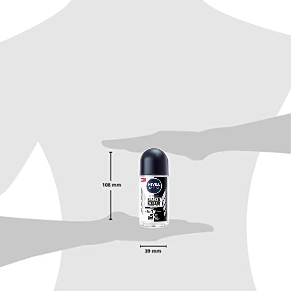 NIVEA Black & White Original roll-on designed for everyday daily-use routines.