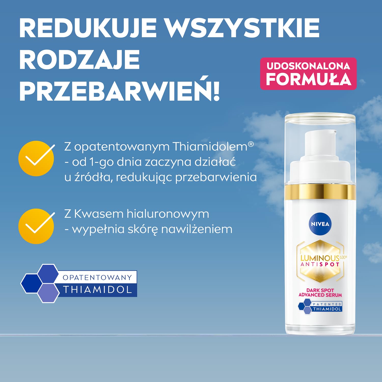 NIVEA Cellular Luminous630 application morning image for cleansed skin