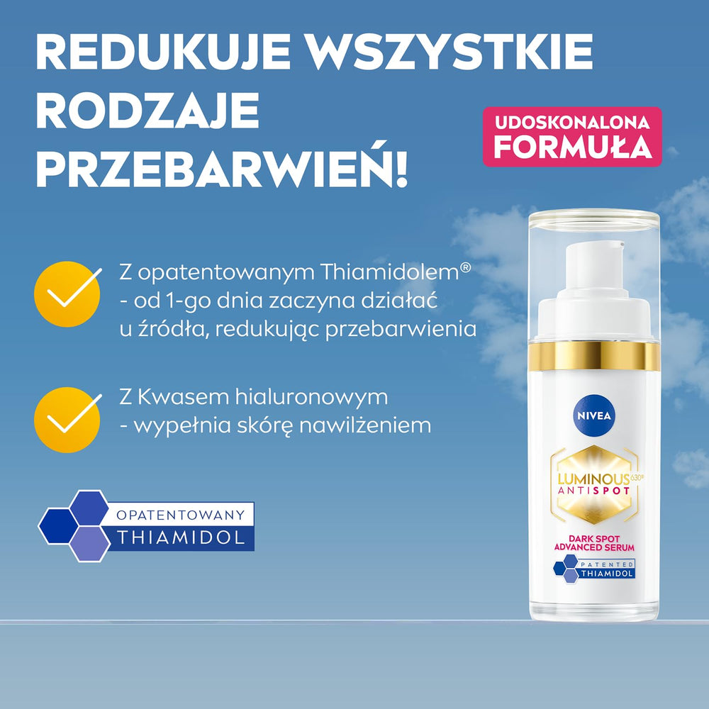 NIVEA Cellular Luminous630 application morning image for cleansed skin
