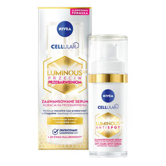 NIVEA Cellular Luminous630 serum bottle highlights daily brightening routine