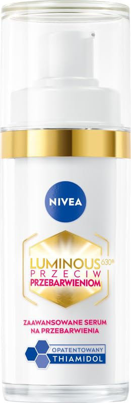 NIVEA Cellular Luminous630 serum box showcases premium anti-pigment formula