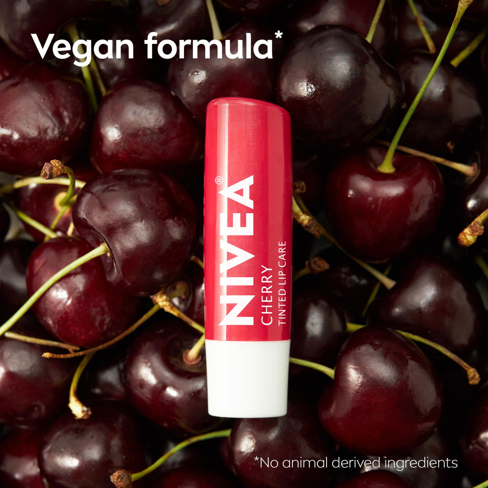 NIVEA Cherry Lip Care pocket-friendly stick for on-the-go moisture