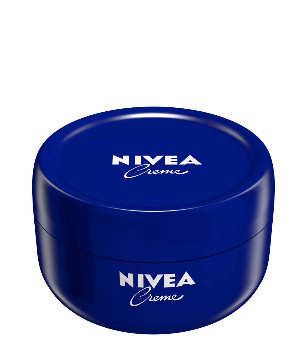 NIVEA Creme 200ml tin close-up highlighting daily moisture for all skin types.