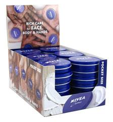 NIVEA Creme being applied to hands for daily moisturizing and protection.