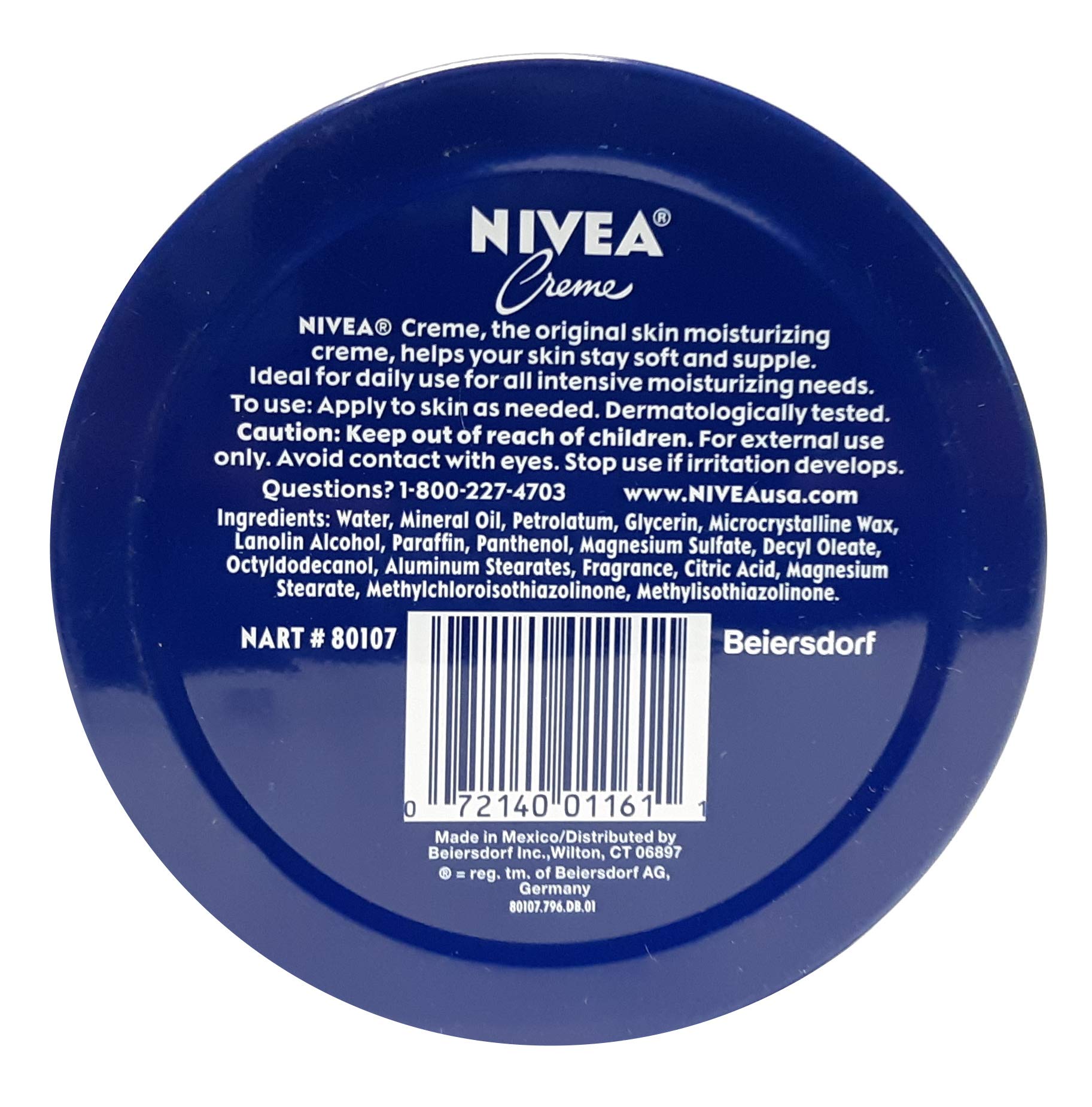 NIVEA Creme Tin close-up texture — silky formula for daily hydration.