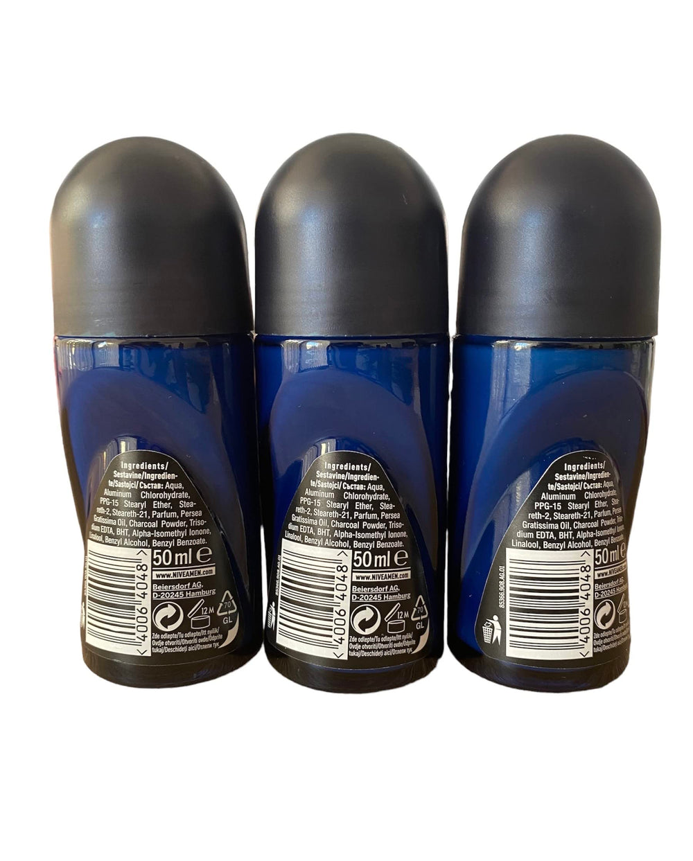 NIVEA Men Deodorant Roll-On Dimension amazonia bottle-application for quick, alcohol-free comfort.
