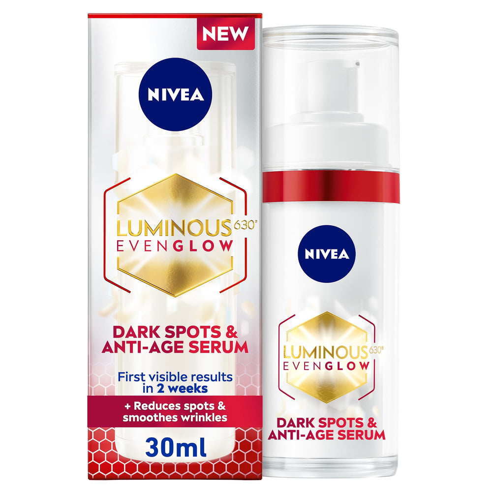NIVEA Luminous 630 Serum bottle-application for easy daily use in your skincare routine
