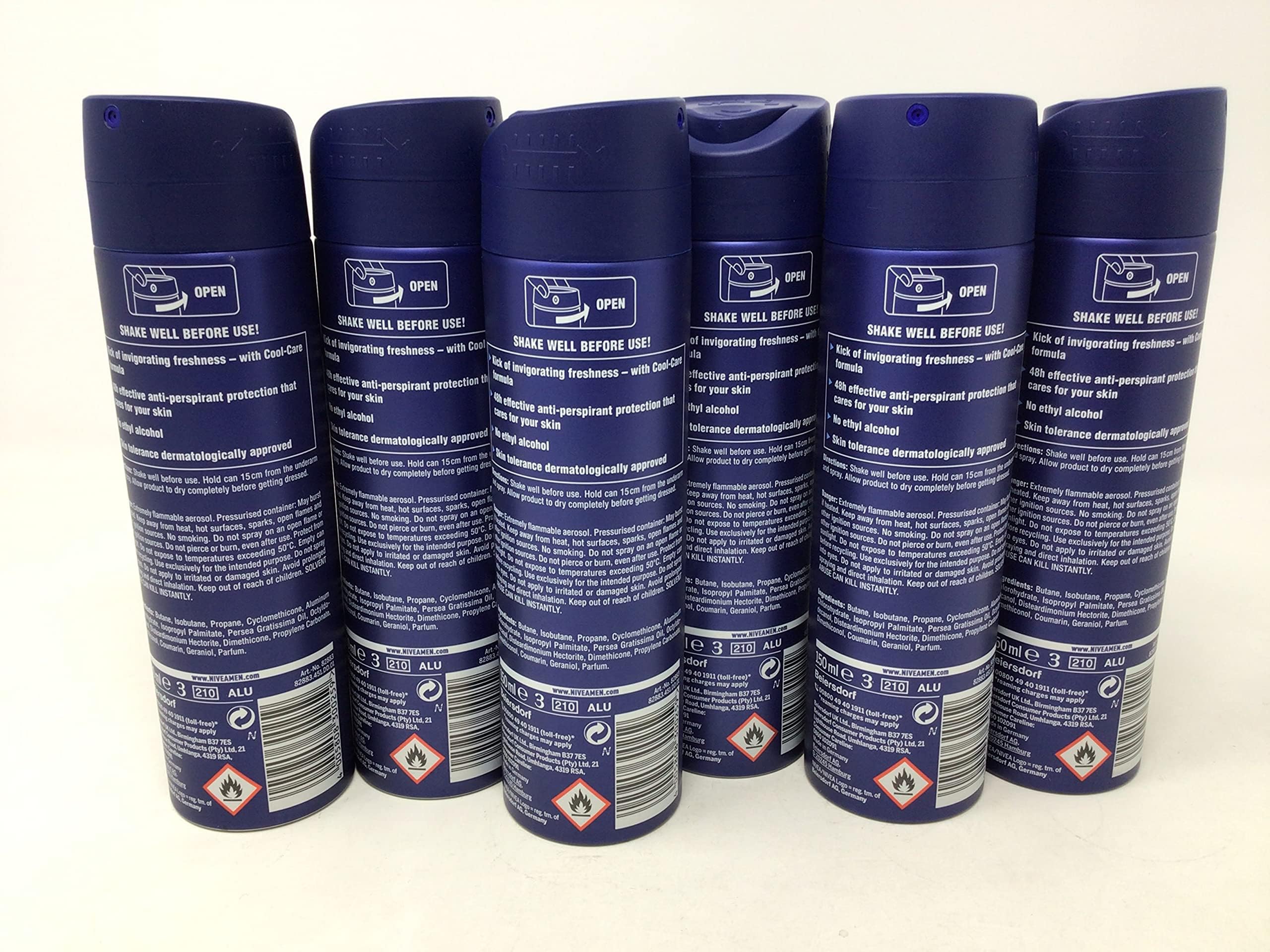 NIVEA MEN Cool Kick spray being applied for a quick morning refresh