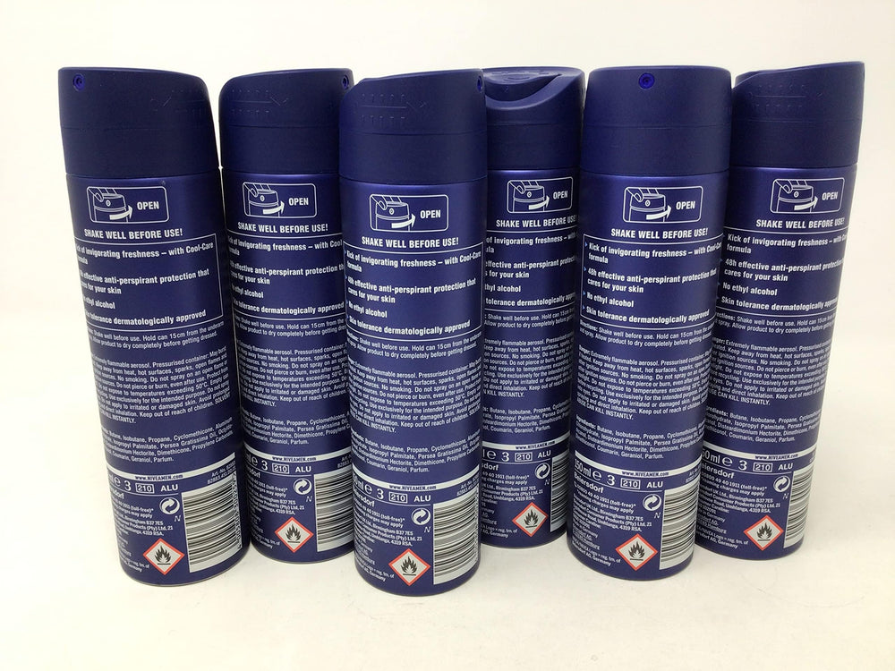 NIVEA MEN Cool Kick spray being applied for a quick morning refresh