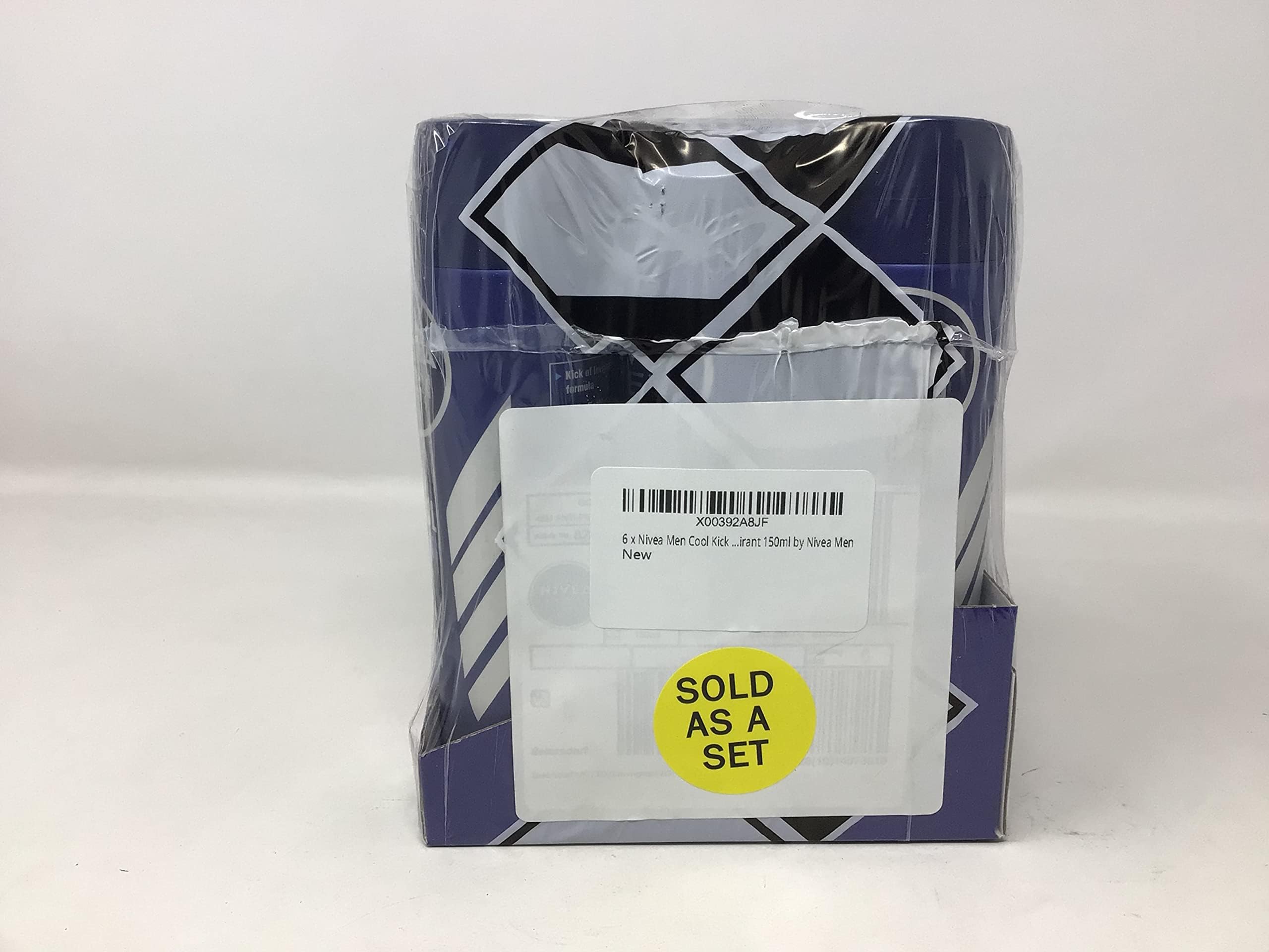 NIVEA MEN Cool Kick six-pack on shelf signaling value and protection