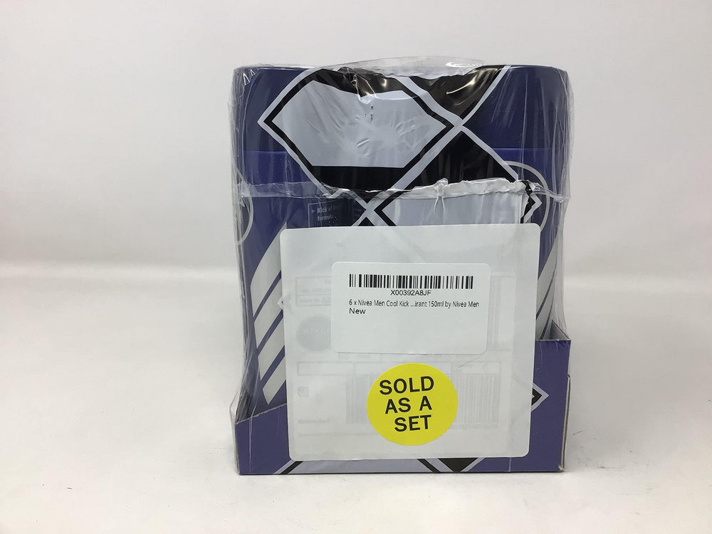 NIVEA MEN Cool Kick six-pack on shelf signaling value and protection