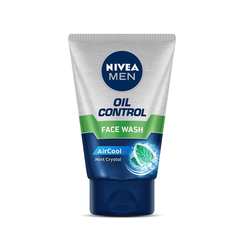 NIVEA Men Oil Control Face Wash bottle for oil control and refreshing daily cleanse.