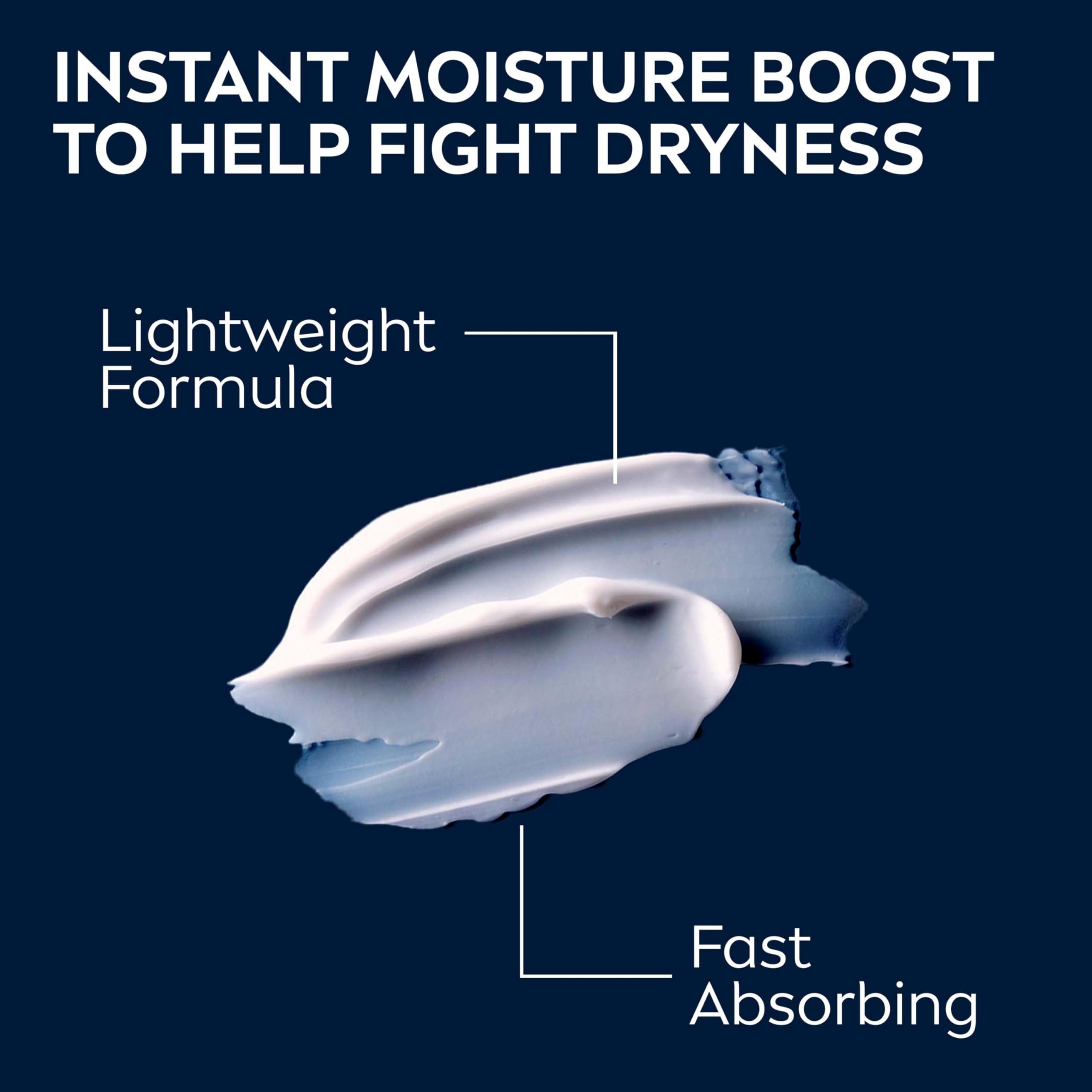 NIVEA MEN oil-free formula shown for quick absorption and non-greasy feel