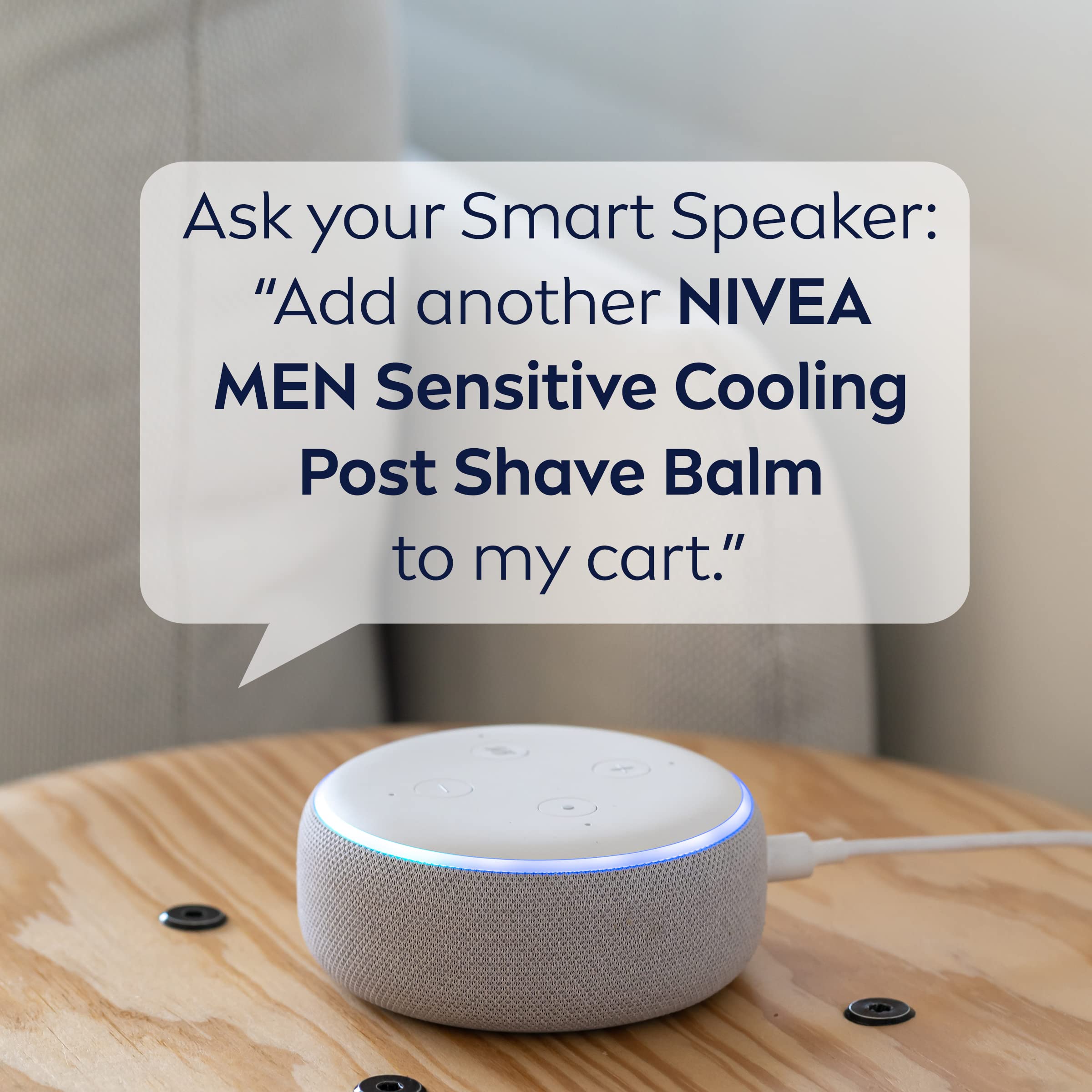 NIVEA MEN Sensitive Cooling Post Shave Balm ingredients label helps shoppers verify enrichment.