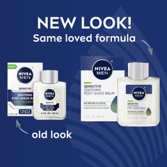 NIVEA MEN Sensitive balm being applied to the jawline for quick absorption