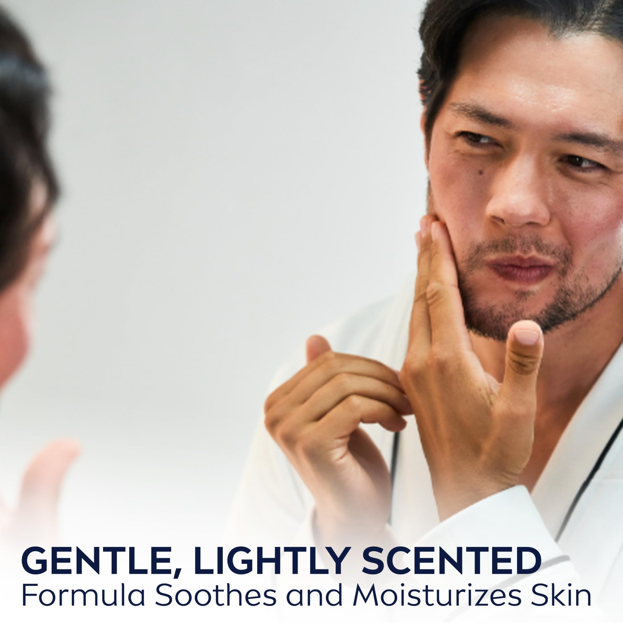 NIVEA MEN Sensitive post shave balm on skin delivering hydrated feel