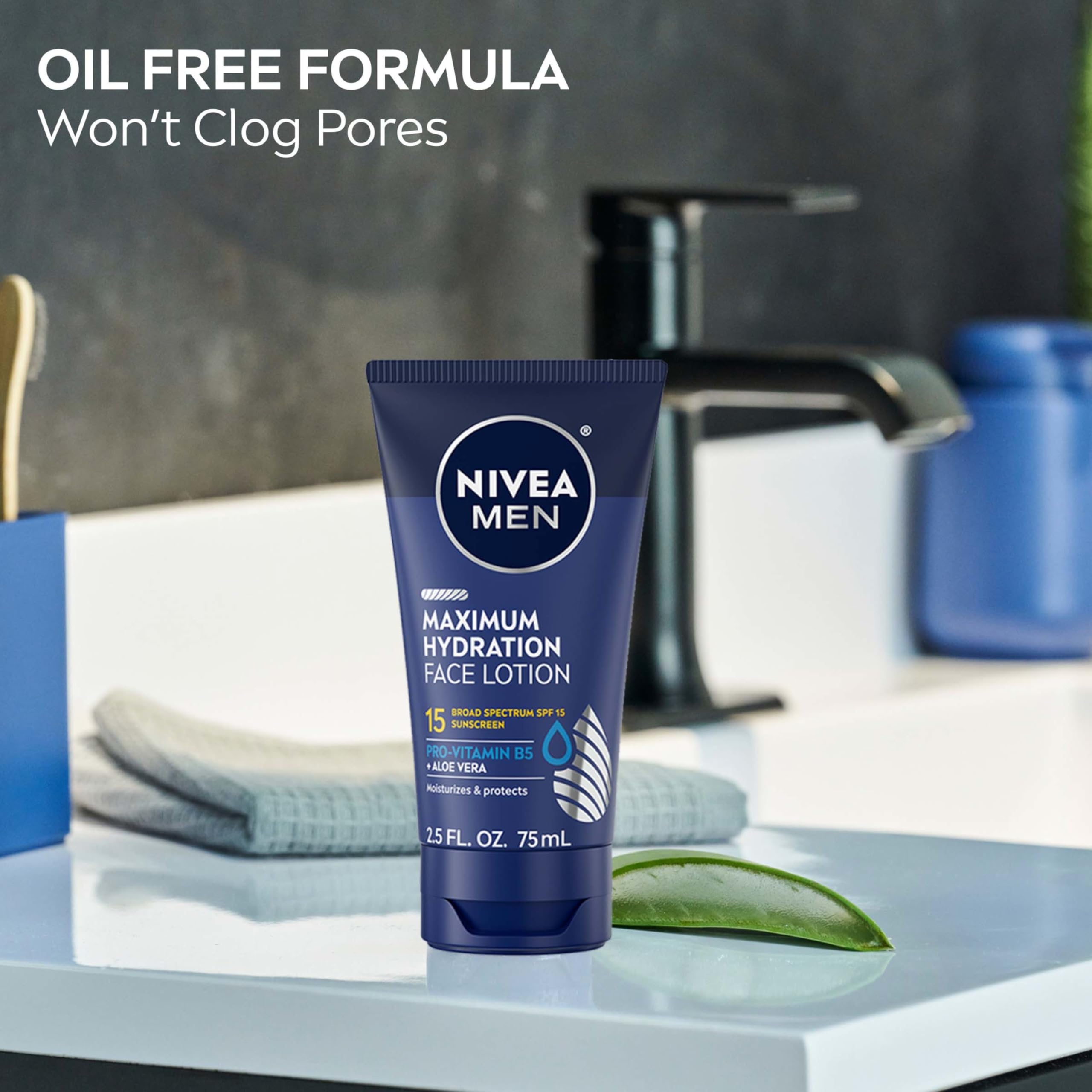 NIVEA MEN skin moisture boost applied on skin