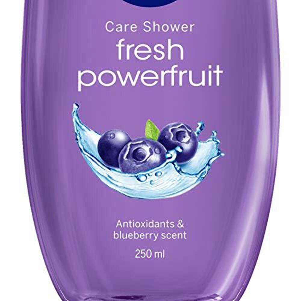 NIVEA Power Fruit Fresh Shower Gel closeup texture – smooth gel with creamy lather