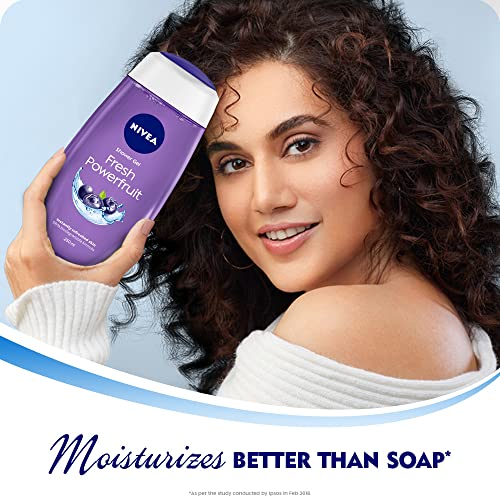 NIVEA Power Fruit Fresh Shower Gel fruit essence – uplifting fragrance for mood-boosting showers