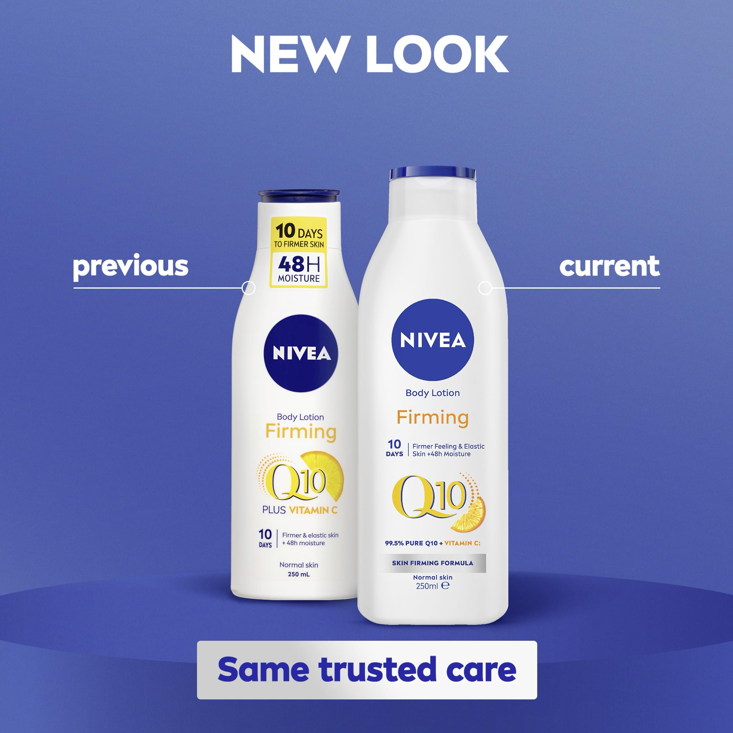 NIVEA Q10 Energy Plus firming hand-application demonstration on arm