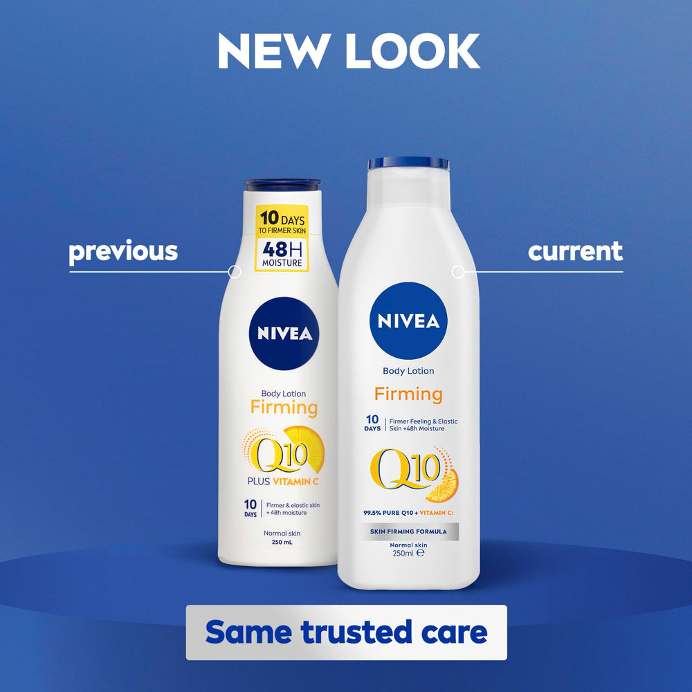 NIVEA Q10 Energy Plus firming hand-application demonstration on arm