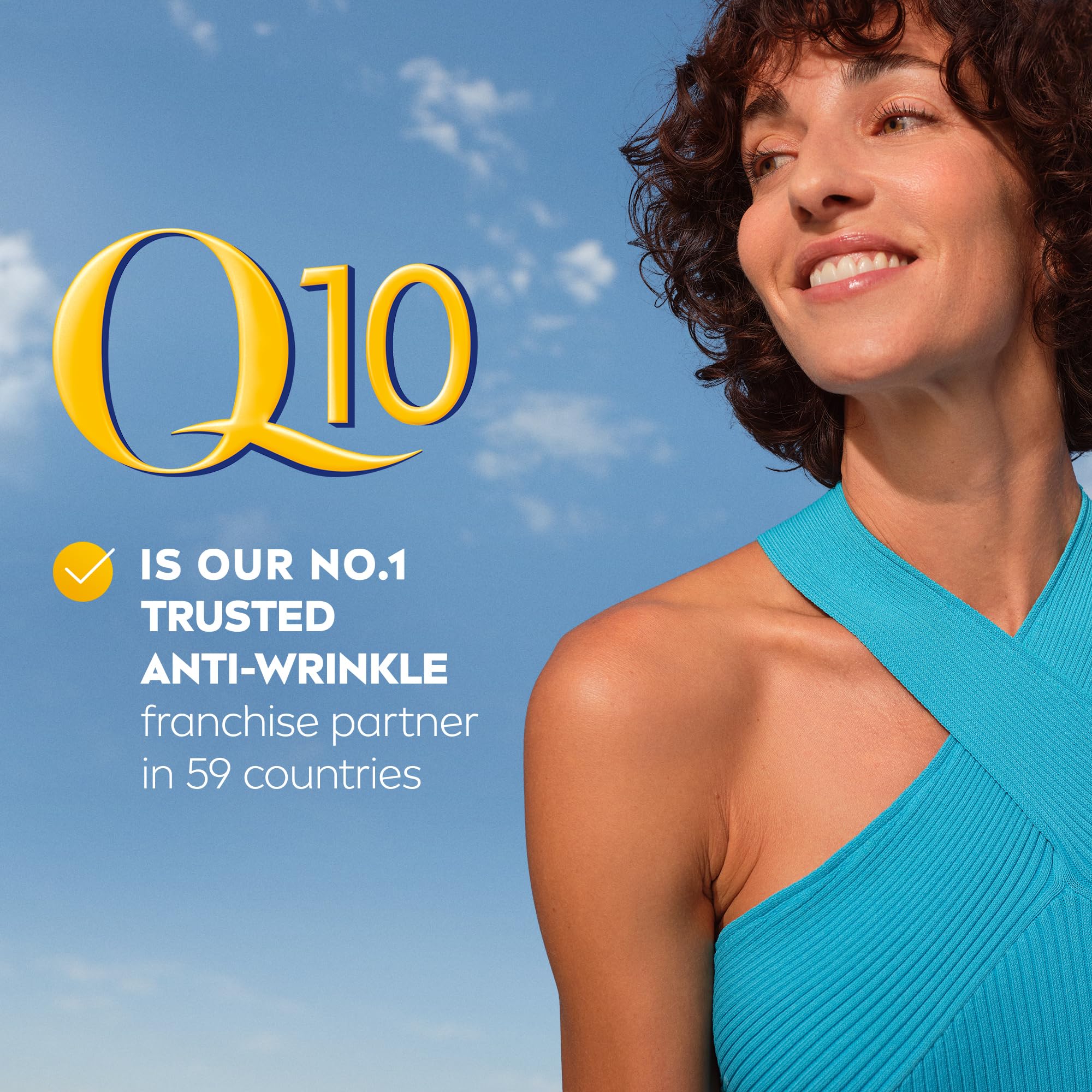 NIVEA Q10 Plus SPF30 glow on skin after application demonstrates radiance.