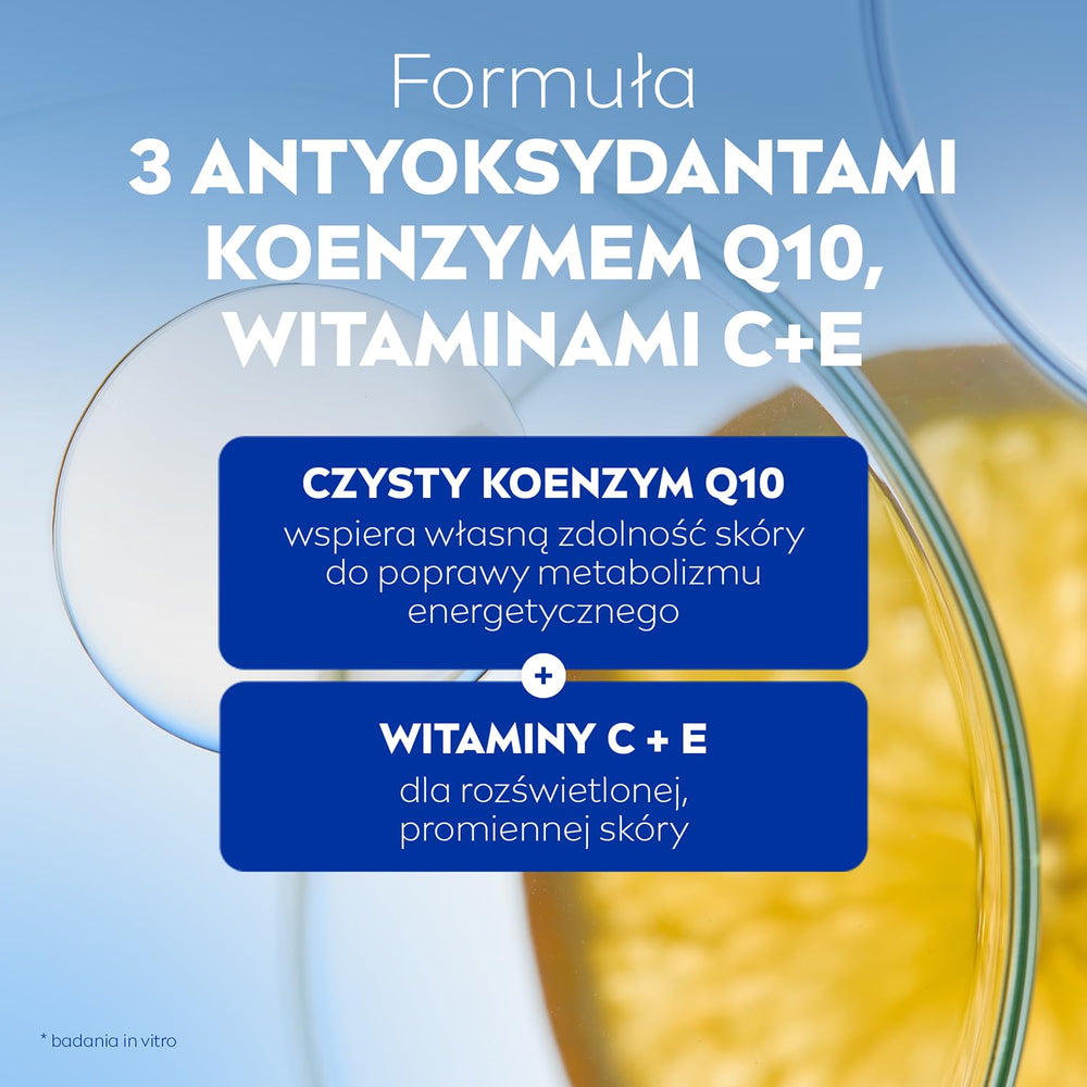 NIVEA Q10 plusC eye cream vitamin C boost brightens around the eyes.